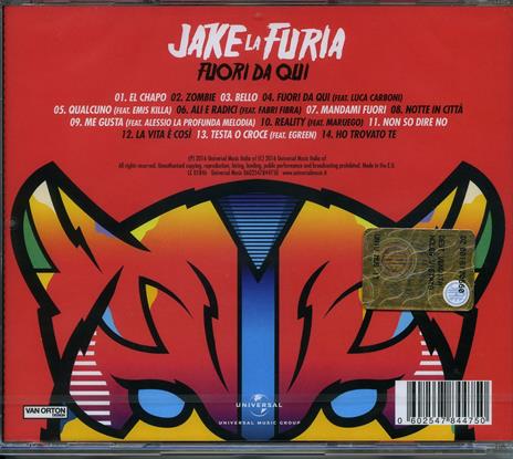 Fuori da Qui - CD Audio di Jake La Furia - 2