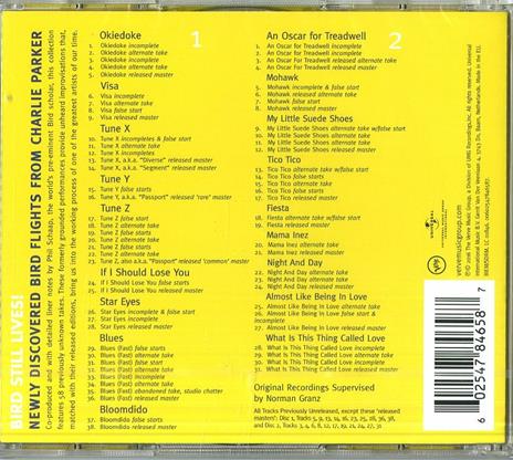 Unheard Bird. The Unissued Takes - CD Audio di Charlie Parker - 2