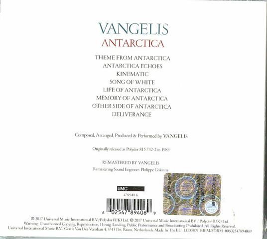 Antarctica (Colonna sonora) - CD Audio di Vangelis - 2