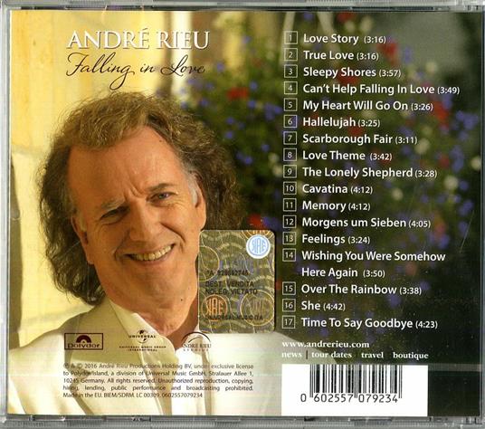 Falling in Love - CD Audio di André Rieu - 2