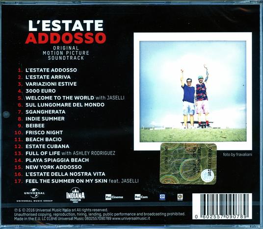 L'estate Addosso (Colonna sonora) - CD Audio di Jovanotti - 2
