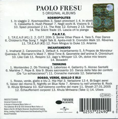 5 Original Albums - CD Audio di Paolo Fresu - 2