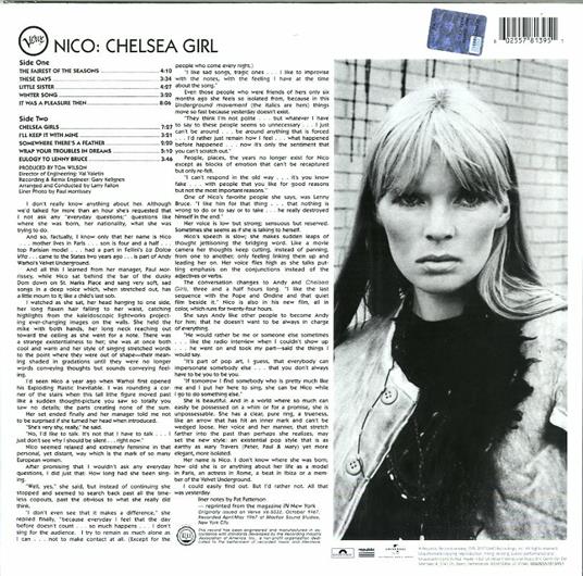 Chelsea Girl - Vinile LP di Nico - 2