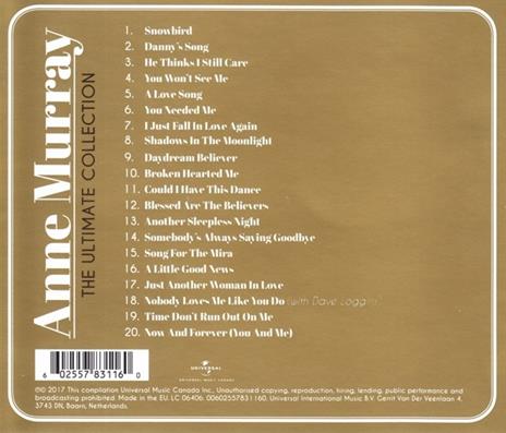 Ultimate Collection - CD Audio di Anne Murray - 2