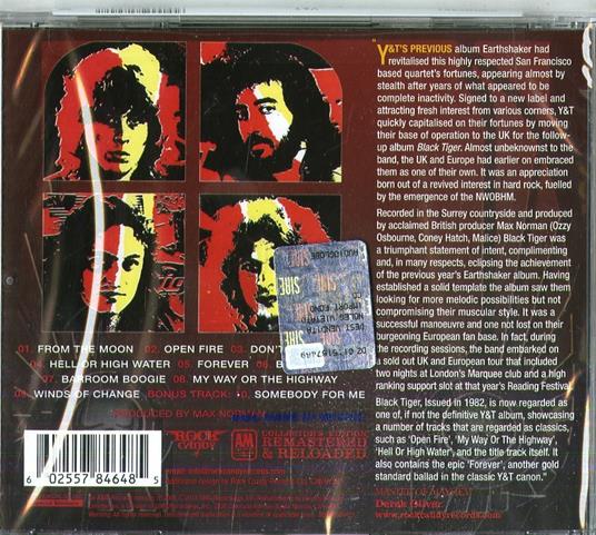 Black Tiger - CD Audio di Y&T - 2