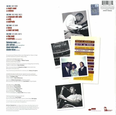 At Carnegie Hall - Vinile LP di John Coltrane,Thelonious Monk - 2