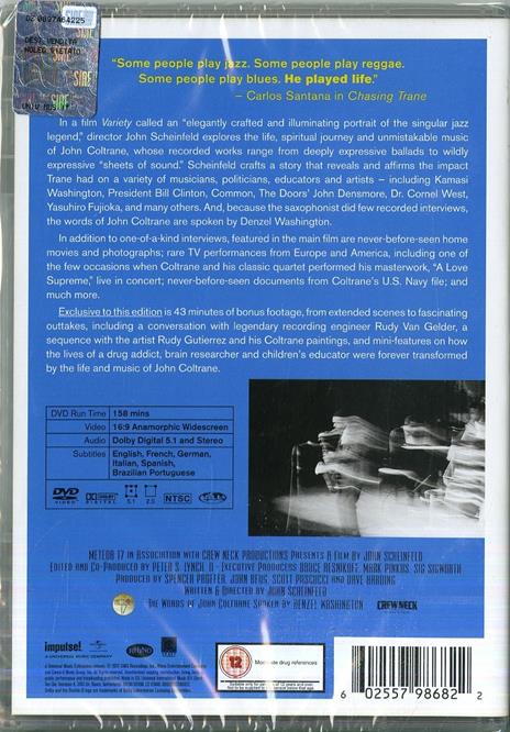 Chasing Trane. The John Coltrane Documentary (DVD) - DVD di John Coltrane - 2