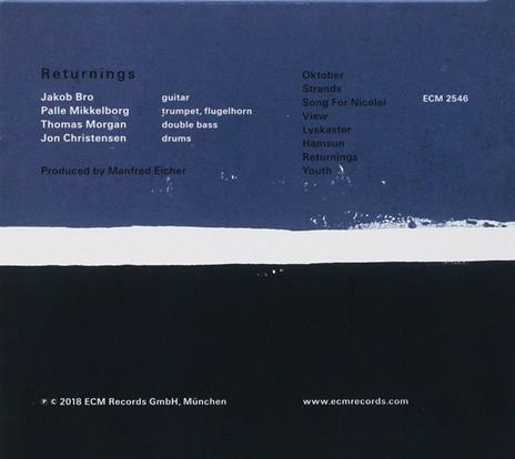 Returnings - CD Audio di Jakob Bro - 2