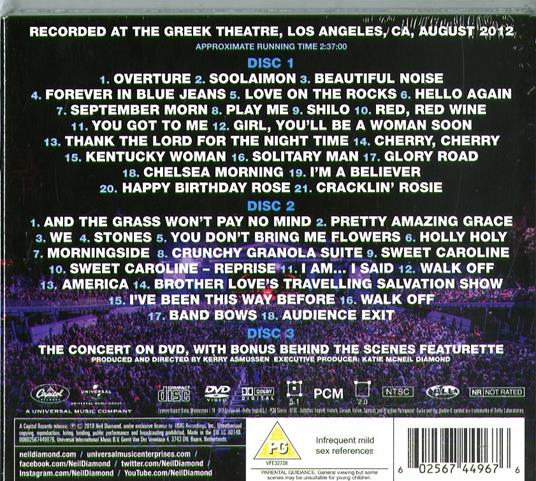 Hot August Night III - CD Audio + DVD di Neil Diamond - 2