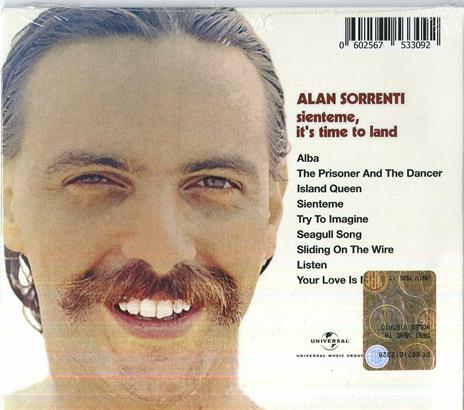 Sienteme... It's Time to Land (Digipack) - CD Audio di Alan Sorrenti - 2