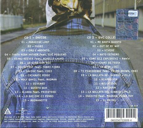 Davide (Digipack Deluxe Edition) - CD Audio di Gemitaiz - 2