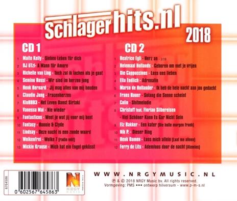 Schlagerhits 2018 Deel 1 - CD Audio - 2