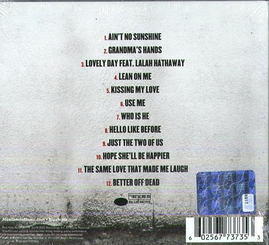 Lean on Me - CD Audio di José James - 2