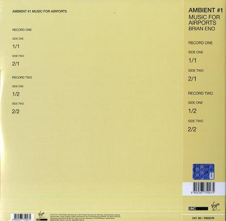 Ambient 1. Music for Airport (Limited Edition) - Vinile LP di Brian Eno - 2