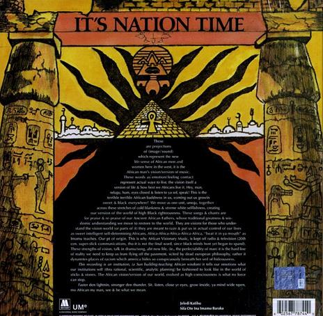 It's Nation Time. African Visionary Music - Vinile LP di Amiri Baraka - 2