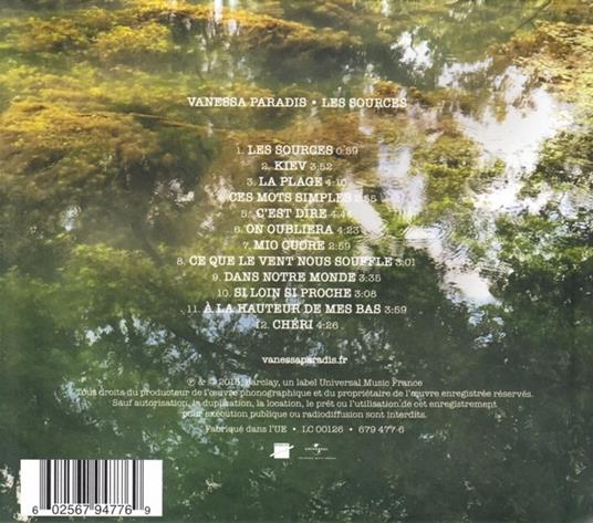 Les sources - Libro + CD Audio di Vanessa Paradis - 2