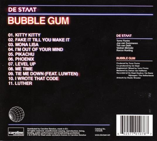 Bubble Gum (Digipack) - CD Audio di De Staat - 2