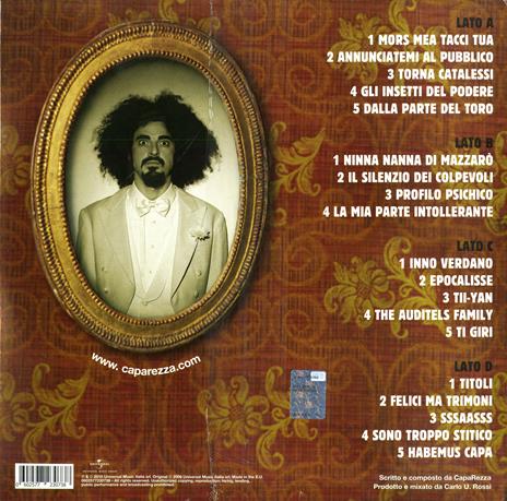 Habemus Capa (White Coloured Vinyl) - Vinile LP di Caparezza - 2