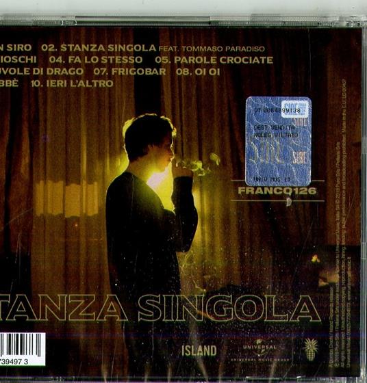 Stanza singola - CD Audio di Franco126 - 2