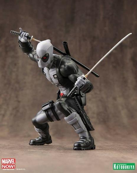 Artfx X Men Marvel Now Deadpool X Force Grey Pvc Statue New!! - 3