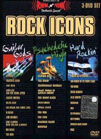 Rock Icons. Guitar Gods, Psychedelic High, Hard Rockin' (3 DVD) - DVD
