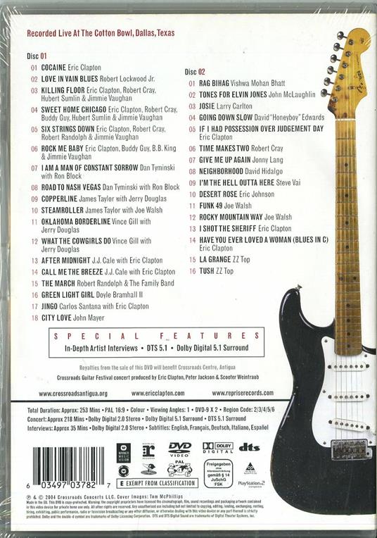 Eric Clapton. Crossroad Guitar Festival (2 DVD) - DVD di Eric Clapton - 2
