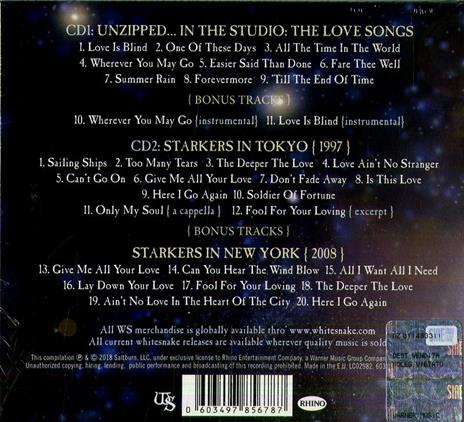 Unzipped (Deluxe Edition) - CD Audio di Whitesnake - 2