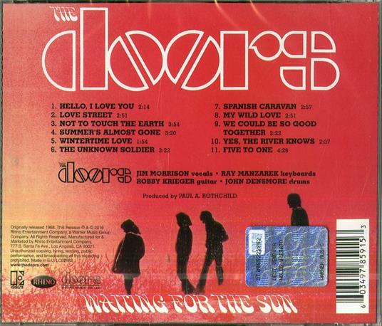 Waiting for the Sun (Remastered) - CD Audio di Doors - 2