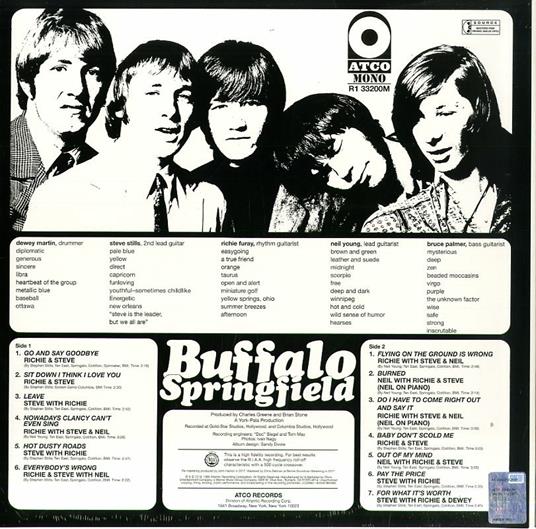 Buffalo Springfield (Mono Version) - Vinile LP di Buffalo Springfield - 2
