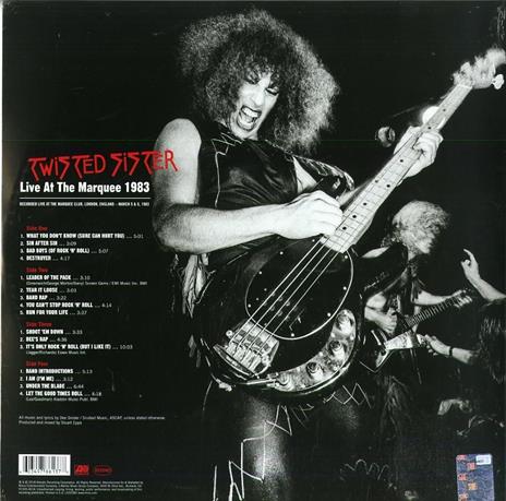 Live at the Marquee 1983 - Vinile LP di Twisted Sister - 2