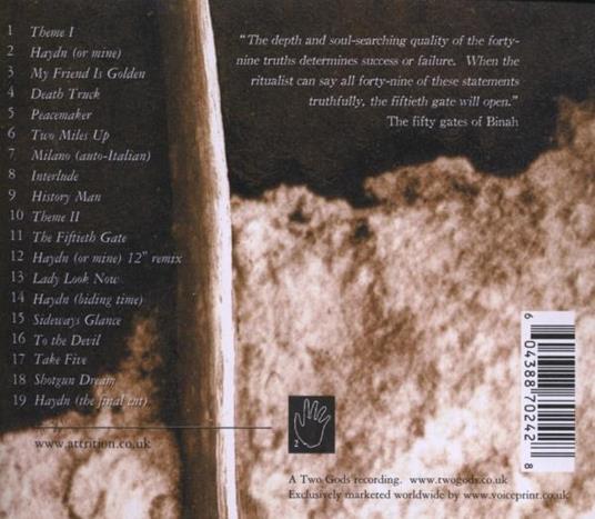 At the Fiftieth Gate - CD Audio di Attrition - 2