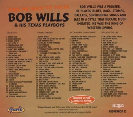 Tack me Back to Tulsa - CD Audio di Bob Willis and His Texas Playboys - 2