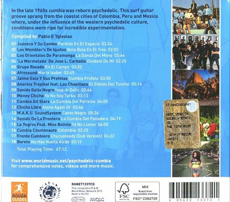 The Rough Guide to Psychedelic Cumbia (Digipack) - CD Audio - 2
