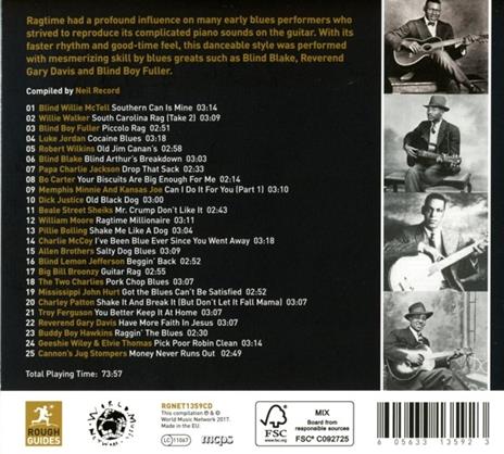 Rough Guide to Ragtime Blues - CD Audio - 2