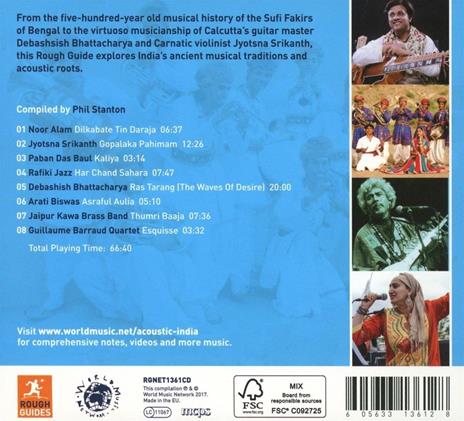 The Rough Guide to Acoustic India - CD Audio - 2