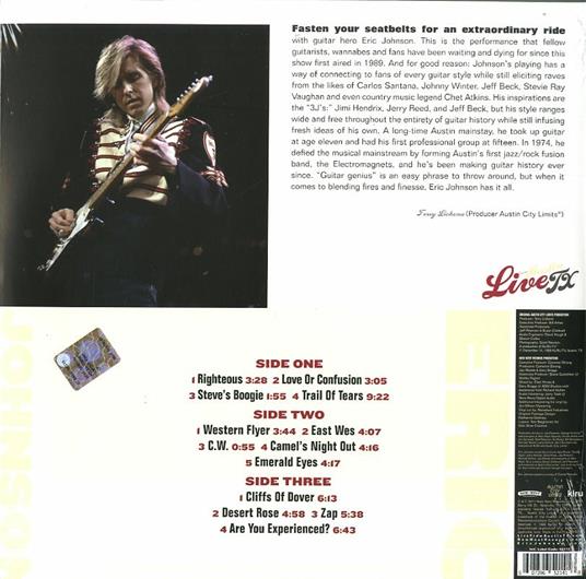 Live from Austin TX (180 gr.) - Vinile LP di Eric Johnson - 2