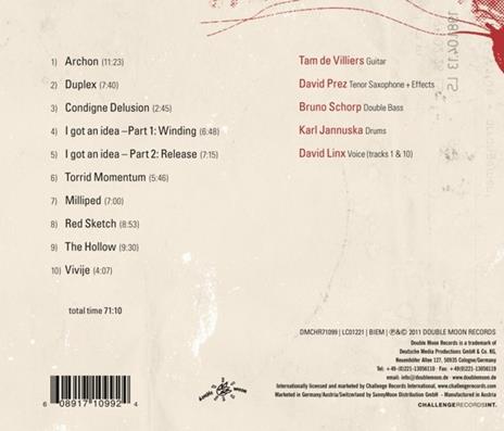 Motion Unfolding - CD Audio di Tam De Villiers - 4