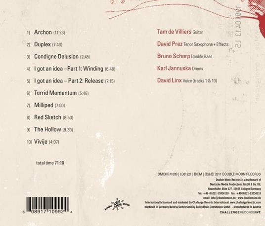 Motion Unfolding - CD Audio di Tam De Villiers - 4