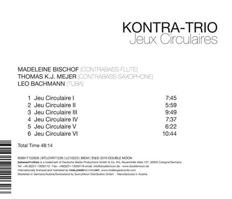 Jeux Circulaires - CD Audio di Kontra-Trio - 2
