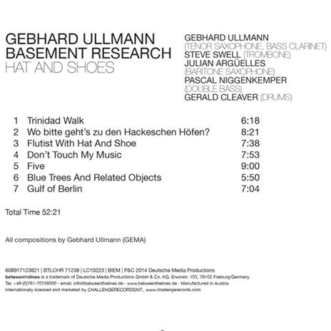 Hat and Shoes - CD Audio di Gebhard Ullmann - 2