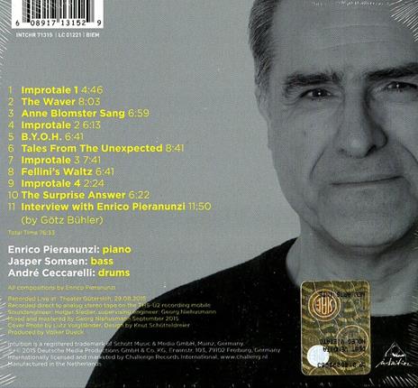 Tales from the Unexpected - CD Audio di Enrico Pieranunzi - 2