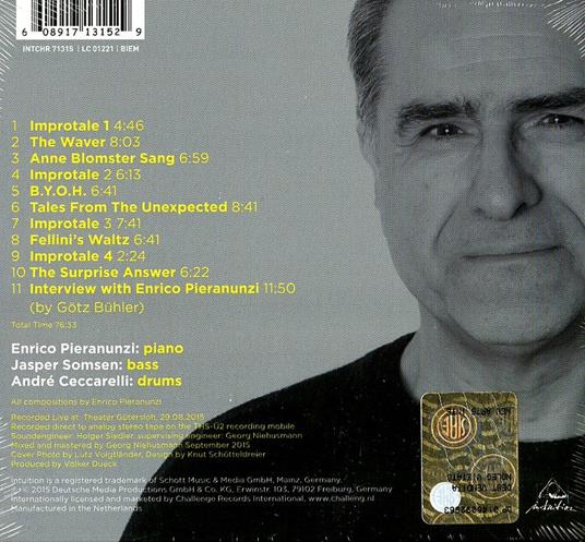 Tales from the Unexpected - CD Audio di Enrico Pieranunzi - 2