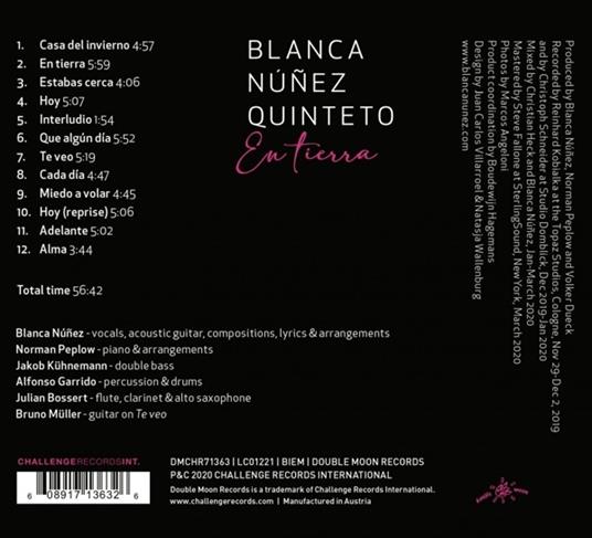 En Tierra - CD Audio di Blanca -Quinteto- Nunez - 2