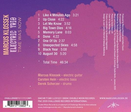 Time Was Now - CD Audio di Marcus Klossek Electric Trio - 2