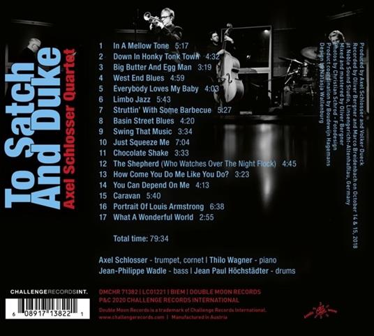 To Satch And Duke - CD Audio di Axel Schlosser - 2