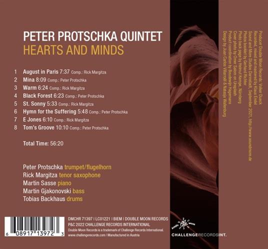 Hearts And Minds - CD Audio di Peter Protschka - 2