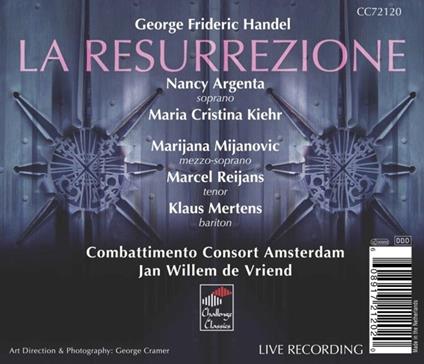La Resurrezione - CD Audio di Georg Friedrich Händel