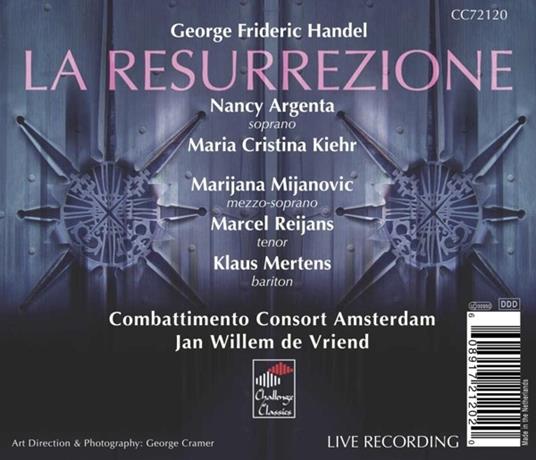 La Resurrezione - CD Audio di Georg Friedrich Händel