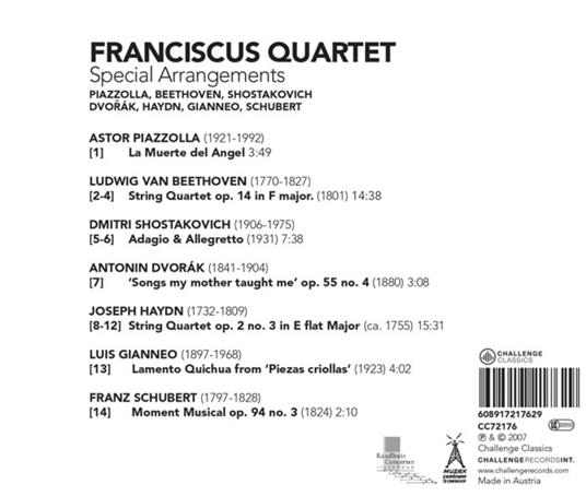 Special Arrangements - CD Audio di Franciscus Quartet - 3