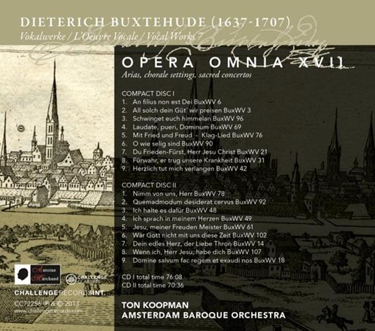 Opera Omnia Xvii - CD Audio di Dietrich Buxtehude - 3